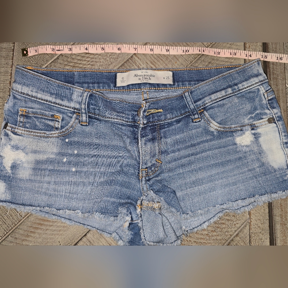 Abercrombie & Fitch Distressed Denim Shorts